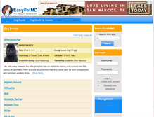 Tablet Screenshot of easypetmd.com